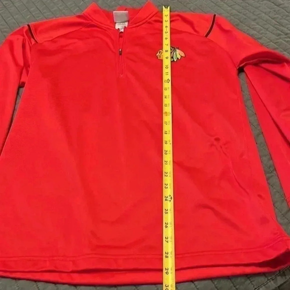 Men’s Quarter Zip NHL Chicago Blackhawks Jacket Size M - Picture 5 of 7